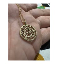 Aşk Sevgi Mutluluk Yazan Hayat Ağacı Gold Kadın Kolye