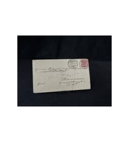 Deutsches Reich 1890 yılında Alman İmparatorluğu döneminde postadan geçmiş Zarf Reichspost 10 Pfenn