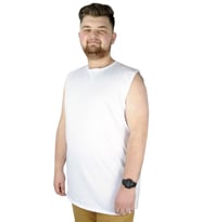 Mode XL Büyük Beden Erkek Basic Atlet 20004 Beyaz