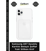 Samsung A57 Uyumlu Kartlık Detaylı Şeffaf Yuki Silikon Kılıf Akıllı Aksesuar Mobil Koruma