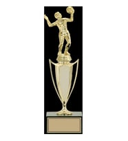 ODAK KUPA - Figürlü Kupalar - Voleybol Kadın Figürlü Kupalar FG-039 B - 34 cm