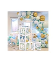 BABY KUTULU MAKARON RENK 100 LÜ BALON SET
