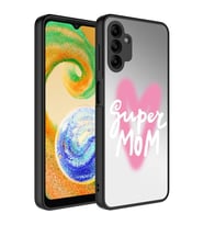 Samsung Galaxy A04S Kılıf Aynalı Desenli Kamera Korumalı Parlak Mirror Kapak (Renksiz)