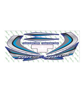 Yamaha Ybr 125 2010 Uyumlu Mavi Sticker Set