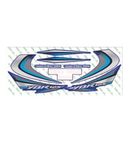 Yamaha Ybr 125 2010 Uyumlu Mavi Sticker Set