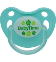 Babytime bt129  Damaklı kapaklı Silikon Emzik 2 no  6+18 Ay yeil