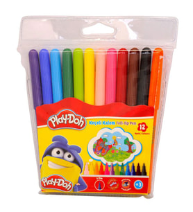 Play-Doh 12 Renk Keçeli Kalem 2 mm 