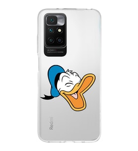 Redmi 10 2022 Uyumlu Kapak Donald Duck Tasarımlı Şeffaf Silikon Kılıf