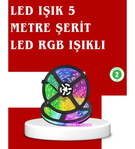 5 Metre Kumandalı RGB Şerit LED Aydınlatma