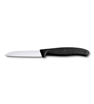Victorinox SwissClassic 8cm Soyma Bıçağı Siyah 6.7403