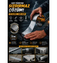3 Lü Set Alüminyum Yüzeyli Çatı Boru Onarım Sızdırmaz Bant