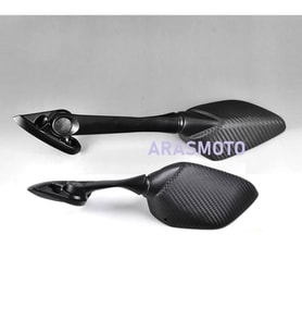 Yamaha Yzf R25 Ayna Takımı Karbon Görünümlü Katlanabilen+Montaj Vidaseti 2014-2018 _Supermoto (Renksiz)