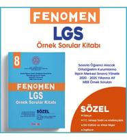 Fenomen Yayınları 8.Sınıf Meb Sözel Örnek Sorular