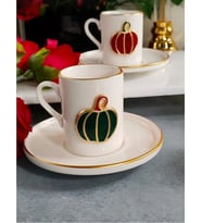 REGNA HOME Fine Living MİX PUMPKİN 4 PARÇA 2 KİŞİLİK KAHVE FİNCANI