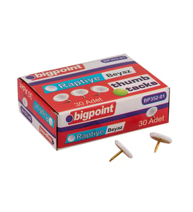 Bigpoint Renkli Raptiye Beyaz x 10 Adet