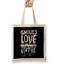 Ghouls love coffee Bez Çanta Uzun Saplı