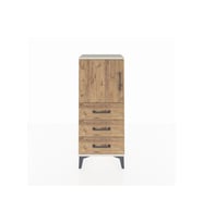 Arges Komodin 2 Raflı 3 Çekmeceli Tek Kapaklı 44x30x106 Aytaşı-Çam