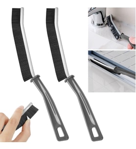 Boşluk Temizleme Fırçası, 2 Adet Sert Kıllı Köşe Temizleme Fırçası Paketi, Mutfak, Banyo, Boşluklar, Köşeler, Küçük Alanlar için Çok İşlevli Derz Temizleme Fırçası