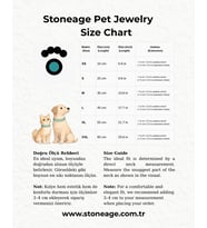 İncili Köpek Kolye- Tasma - Collar (Turuncu)