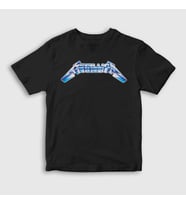Presmono Unisex Çocuk Siyah Logo V2 Metallica T-Shirt 292992tt