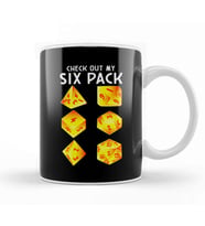 Funny Check Out My Six Pack Dice Pun Kupa Bardak Porselen