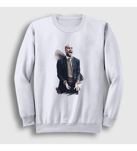Presmono Unisex Beyaz Soccer Futbol Josep Pep Guardiola Sweatshirt 340358tt