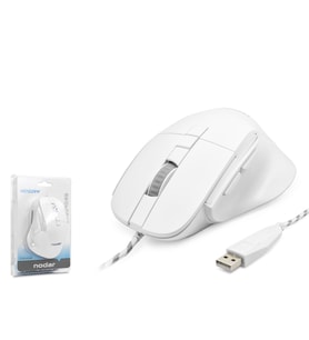 7D Ergonomi̇k Kablolu Ofi̇s Mouse 3600 Dpi - Beyaz ND1209W