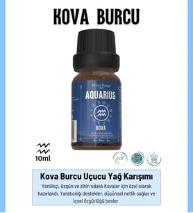 Kova Burcu - Aquarius, Uçucu Yağ Karışımı, 10ml