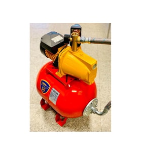 JET 100M 1 HP 5 Kat 6 Daire 50 LT Yatık Tank Kitli Paket Hidrofor