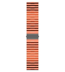 Amazfit GTR 42mm KRD-27 Şeffaf Renkli Transparan Silikon Kordon Turuncu