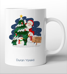 Yılbaşına Özel Süblimasyon Baskılı Kupa