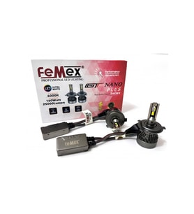Femex GT Nano Plus Csp LUMILED ROYAL Chipset Radyatör Soğutmalı H4 Led Xenon Far Ampulu
