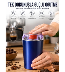 Taşınabilir Kahve & Baharat Öğütücü, Kolay Temizlenebilir Ve Uzun Ömürlü Paslanmaz Çelik