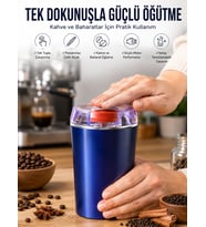 Taşınabilir Kahve & Baharat Öğütücü, Kolay Temizlenebilir Ve Uzun Ömürlü Paslanmaz Çelik