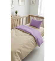 Baby Clime, 3 Parça Bebek Nevresim Takımı - 90x130 Yorgan Kılıfı, Yastık Kılıfı ve Çarşaf (Krem)
