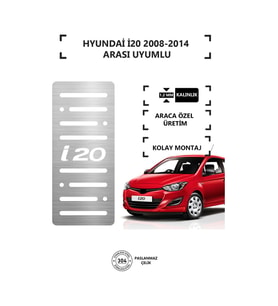 Hyundai İ20 2008-14 Ayak Dinlendirme Pedalı Krom Ayak Dayama Pedalı