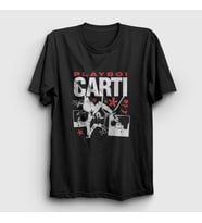 Presmono Unisex Siyah Rapper Playboi Carti T-Shirt 481990tt