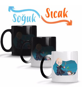 Harry Potter Draco And Kitten Sihirli Kupa Bardak Porselen