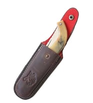 Tapan Bıçağı Çakı Bıçak Kılıfı 23-26 cm Uyumlu Deri Kahverengi
