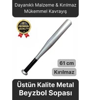 Özel Üretim Dayanıklı Malzeme Kırılmaz Mükemmel Kavrayış Metal Gri 61 Cm Baseboll Beyzbol Sopası