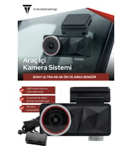 4K Ultra HD Araç Kamerası Mobil Uygulamalı G-Sensör Park Modu OBD ve Çakmaklık