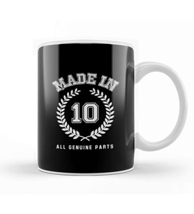 2010 Made In 10 All Genuine Parts Kupa Bardak Porselen
