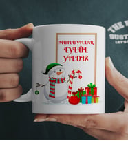 Mutlu Yıllar Kadrdan Adam Tasarım Yılbaşı Kupa