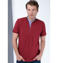 T8564 DEWBERRY ERKEK T-SHIRT-BORDO