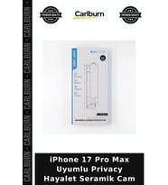 iPhone 17 Pro Max Uyumlu Privacy Hayalet Seramik Cam Telefon Örtüsü Cep Aksesuar