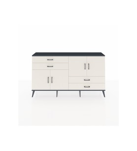 Arges Konsol 3 Raflı 4 Çekmeceli 4 Kapaklı 176x30x99 Antrasit-Aytaşı