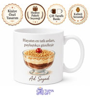 Aşure Temalı Baskılı Kupa Bardak Hediye Özel Tasarım Porselen Mug