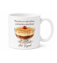Aşure Temalı Baskılı Kupa Bardak Hediye Özel Tasarım Porselen Mug