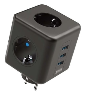 Winnboss Akım Korumalı Isıya Dayanıklı 3 lü Duvar Tipi Priz 3 Adet USB 3440