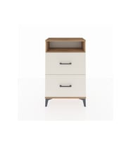 Arges Komodin Tek Raflı 2 Çekmeceli 60x30x96 Çam-Aytaşı